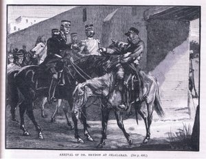 Arrivo di Brydon a Jelalabad nel 1842 da William Barnes Wollen